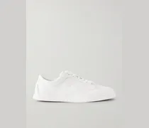 Chambelisneak Embellished Perforated Leather Sneakers