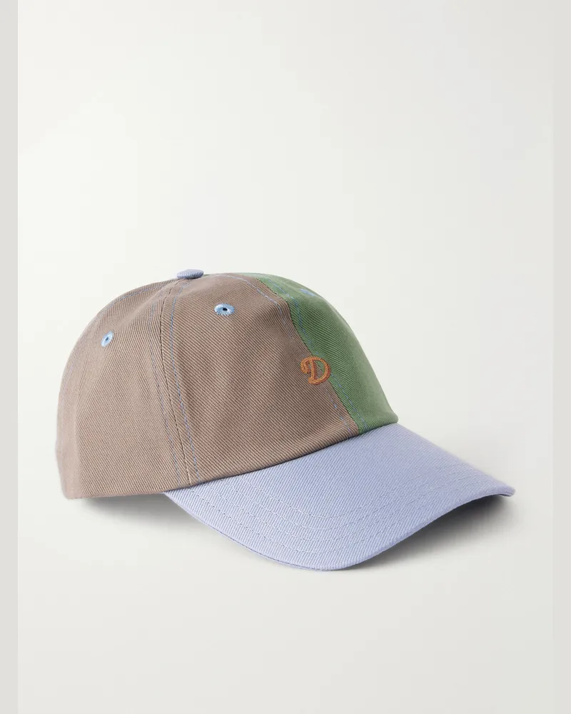 Drake's Logo-Embroidered Cotton-Twill Baseball Cap Neutrals