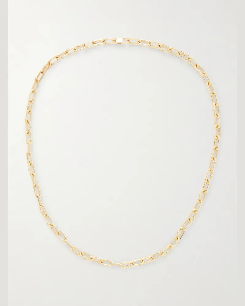 Hatton Labs Discovery vergoldete Gliederkette mit Cubic Zirkonia Gold