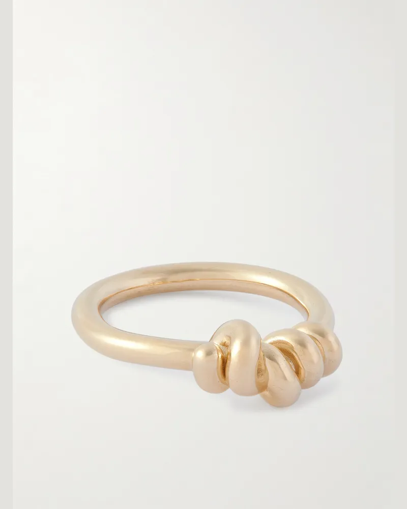 Luis Morais Entangled Knot Ring aus 14 Karat Gold Gold