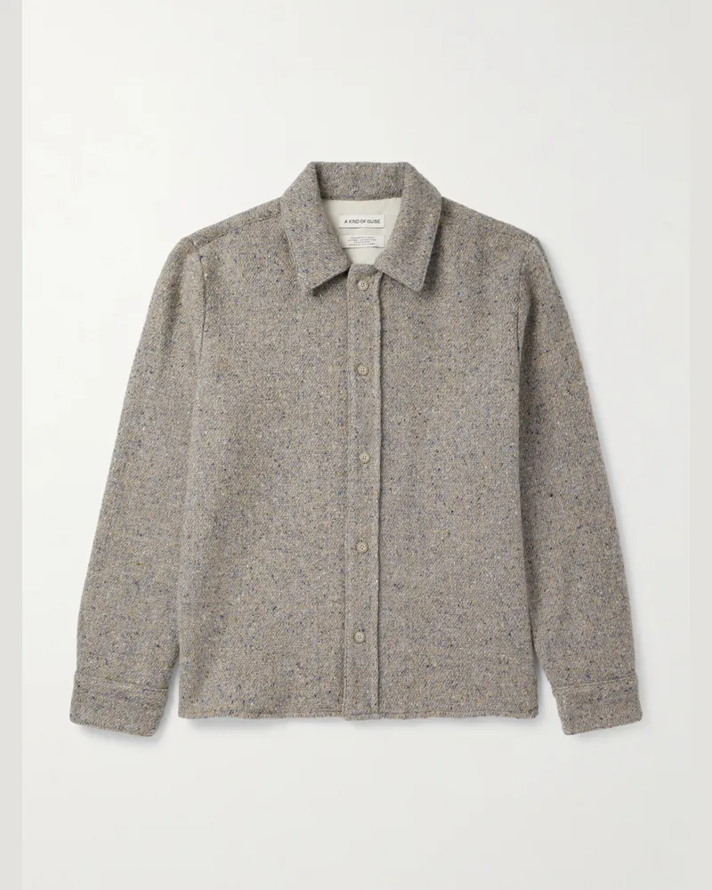 A Kind Of Guise Cullu Hemdjacke aus Wolle Grau