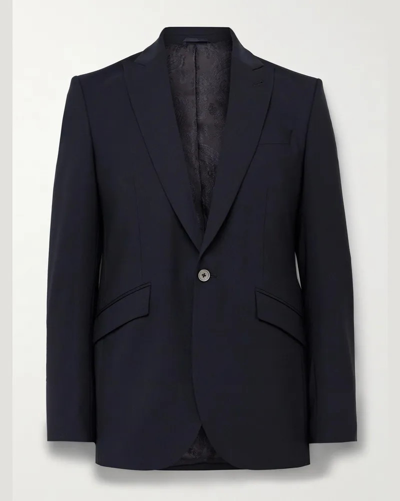Favourbrook Newport schmal geschnittenes Sakko aus einer Wollmischung Blau