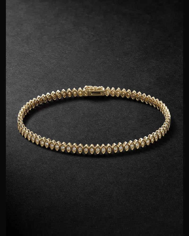 Sydney Evan Armband aus 14 Karat Gold mit Diamanten Gold