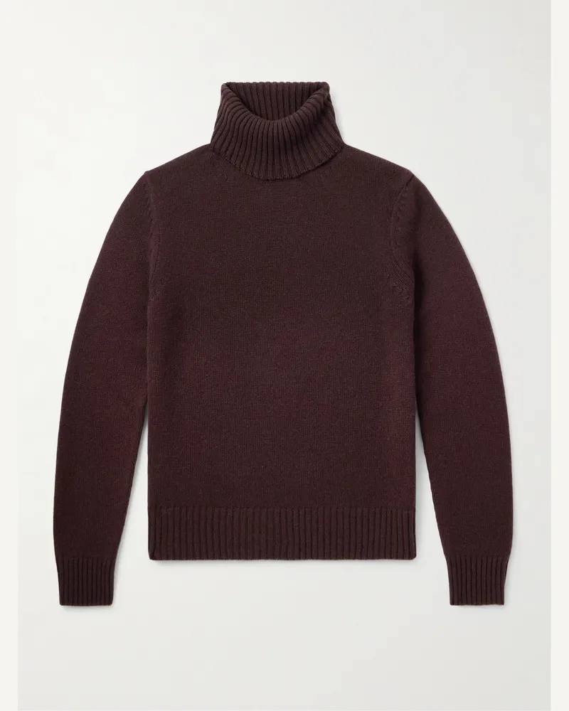 Tom Ford Rollkragenpullover aus Kaschmir Braun