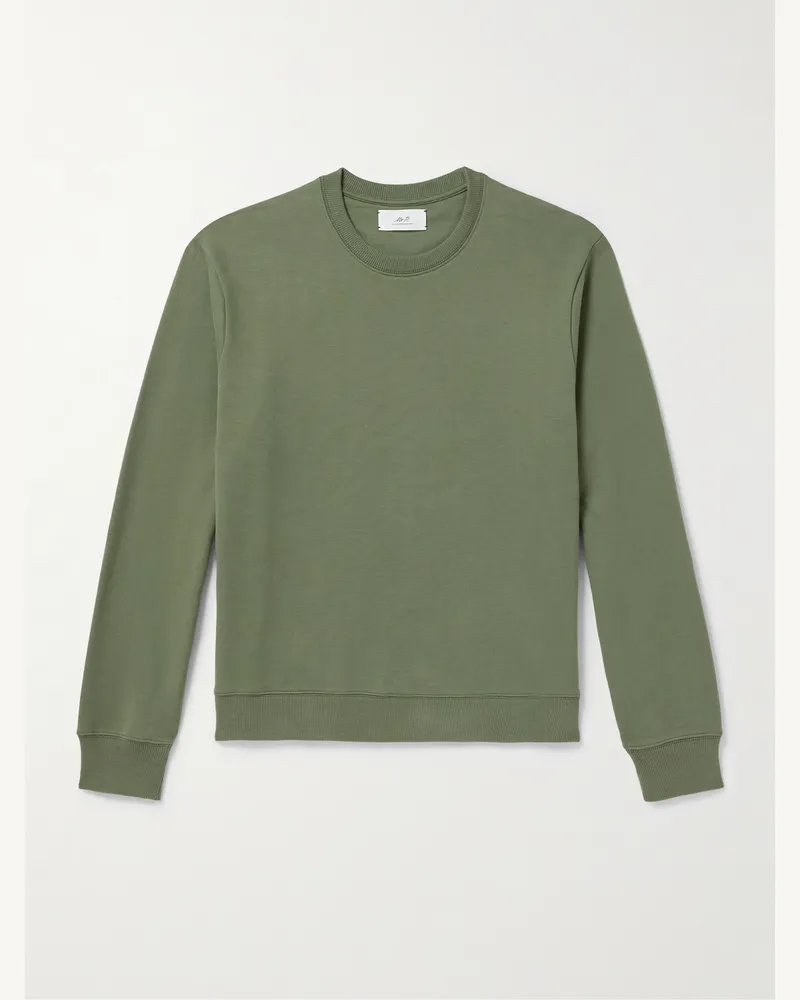 MR P. Sweatshirt aus Jersey aus einer Baumwollmischung Grün