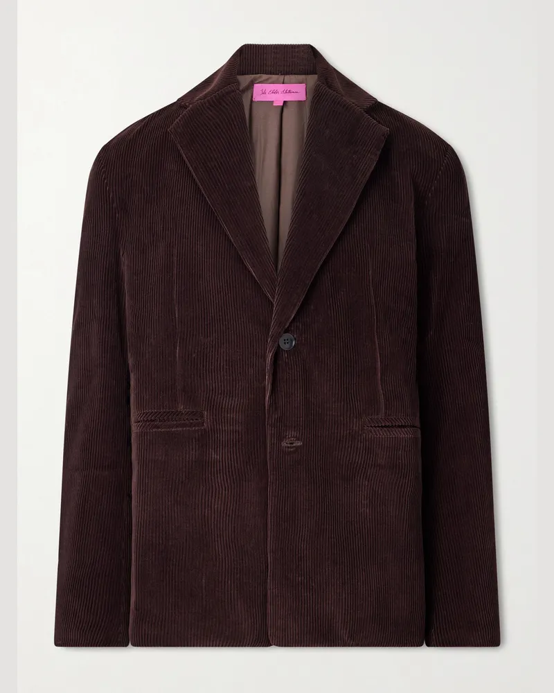 The Elder Statesman Sakko aus Baumwollcord Braun