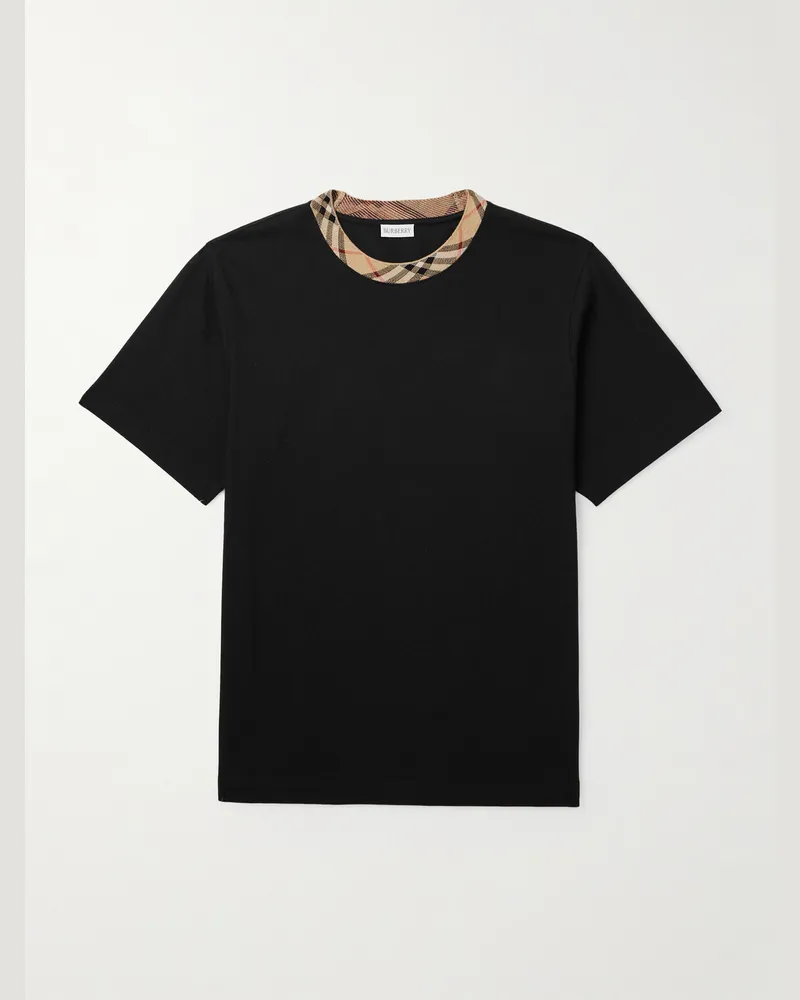 Burberry Cotton-Jersey T-Shirt Black