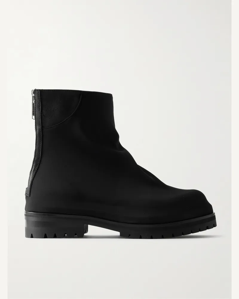 FourTwoFour on Fairfax Marathon Stiefel aus Stretch-Strick Schwarz