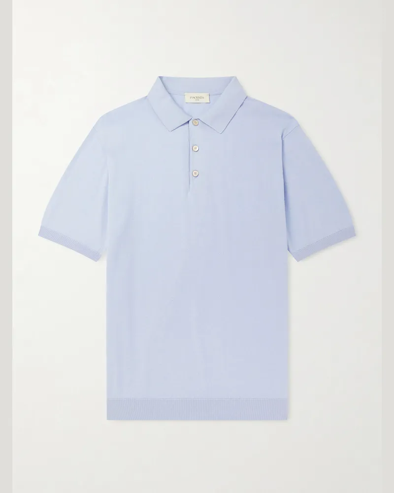 PIACENZA 1733 Polohemd aus Baumwolle Blau