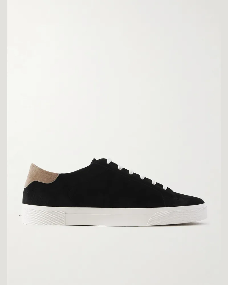 Brunello Cucinelli Vulky Sneakers aus Veloursleder Schwarz