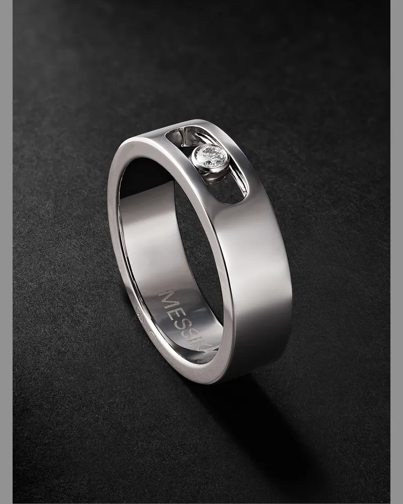Messika Move Joaillerie Ring aus Weißgold mit Diamant Silber