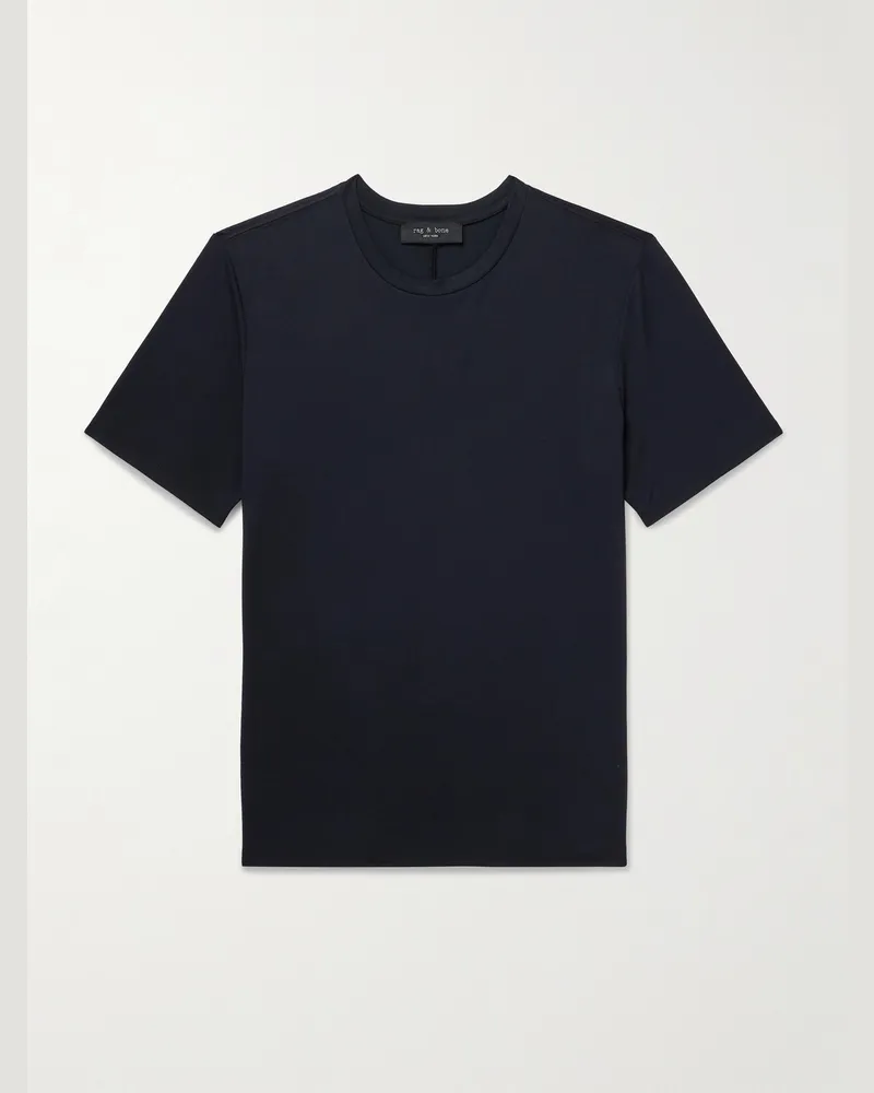 Rag & Bone T-Shirt aus technischem Jersey Schwarz
