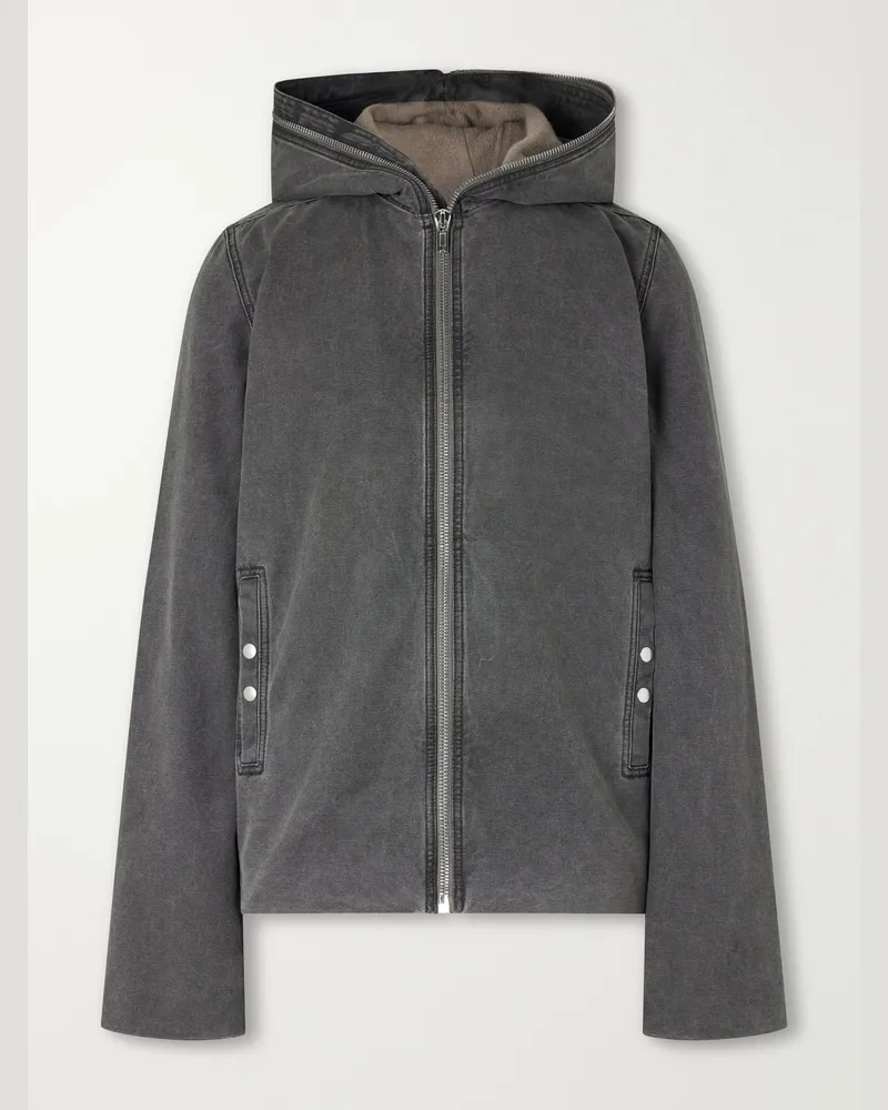 DRKSHDW by Rick Owens Gimp Cotton-Canvas Blouson Jacket Gray