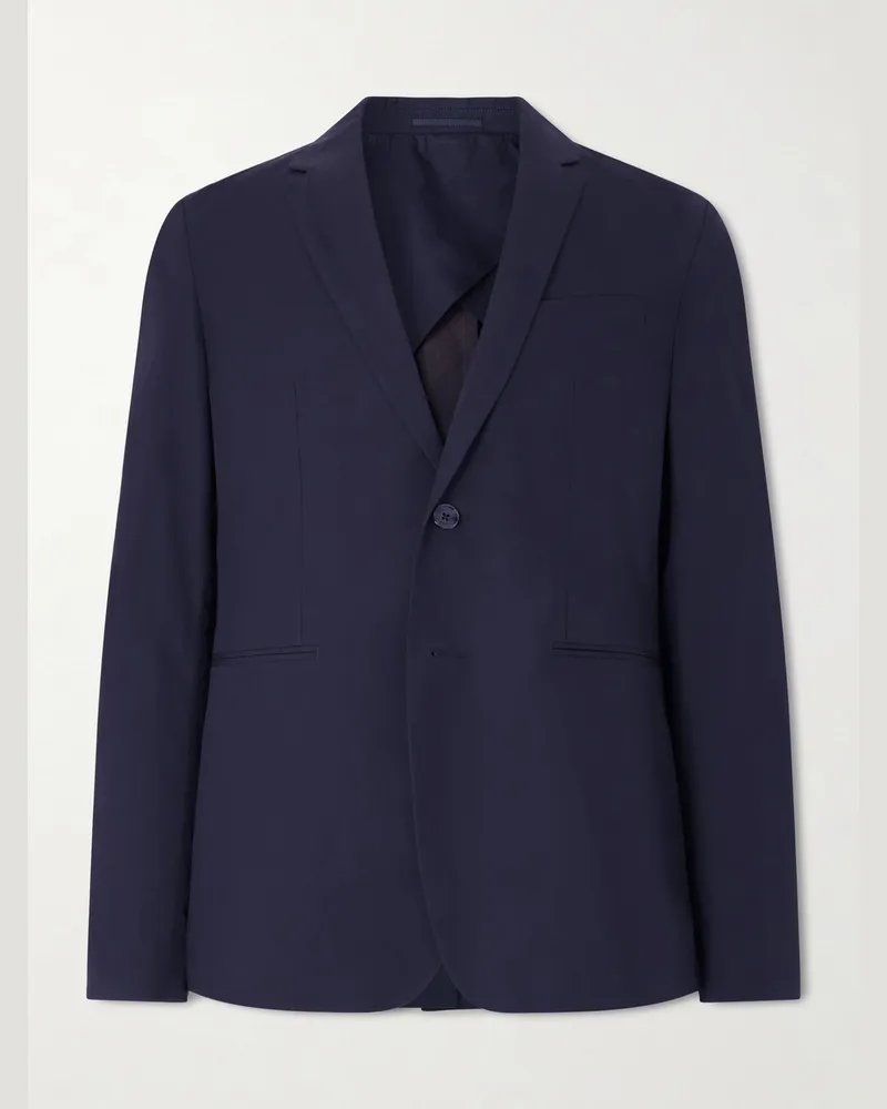 Orlebar Brown Mathis Single-Breasted Cotton Blazer Blue