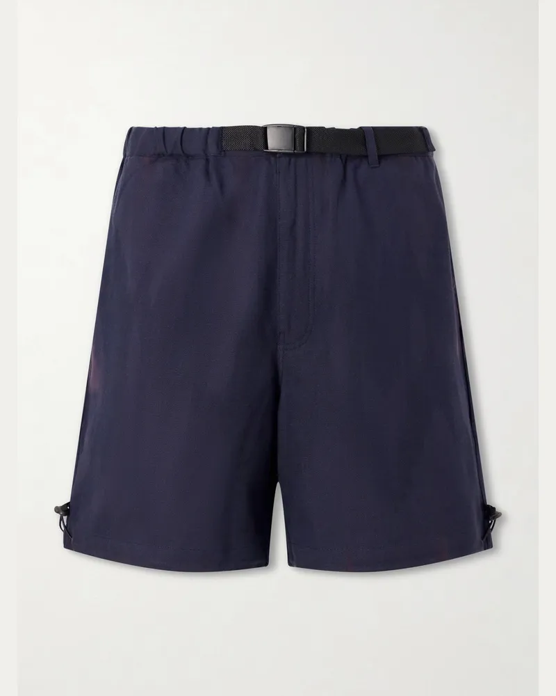 KARDO Kami Wide-Leg Belted Cotton Shorts Black