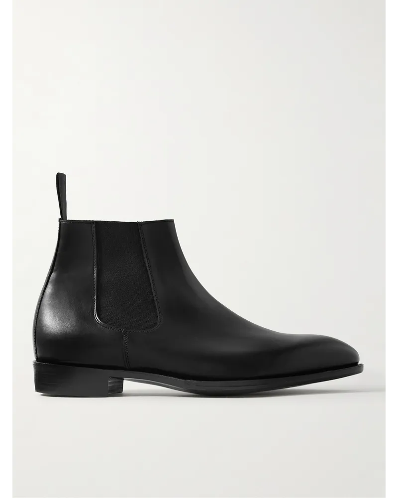 George Cleverley Jason Chelsea Boots aus Leder Schwarz