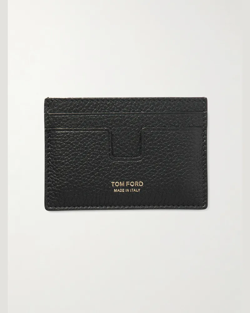 Tom Ford Full-Grain Leather Cardholder Black