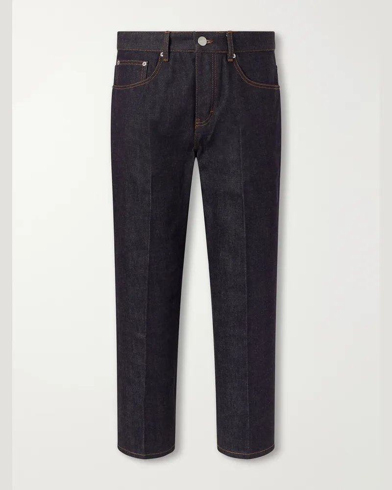 AMI Paris Parisian Straight-Leg Jeans Blue