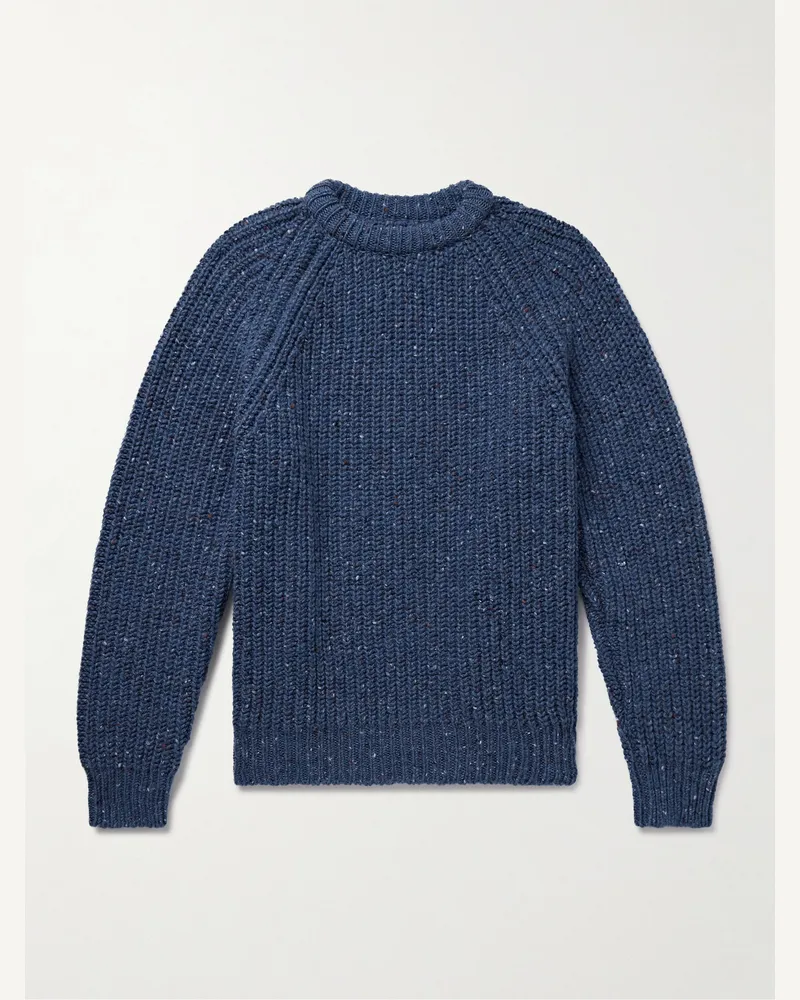Howlin' Taste of the Future Pullover aus Wolle in Rippstrick Blau