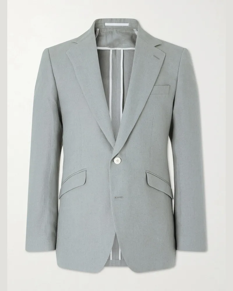Favourbrook Cooper Linen Suit Jacket Green