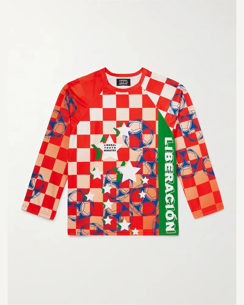 Liberal Youth Ministry Oberteil aus Jersey mit Print Rot