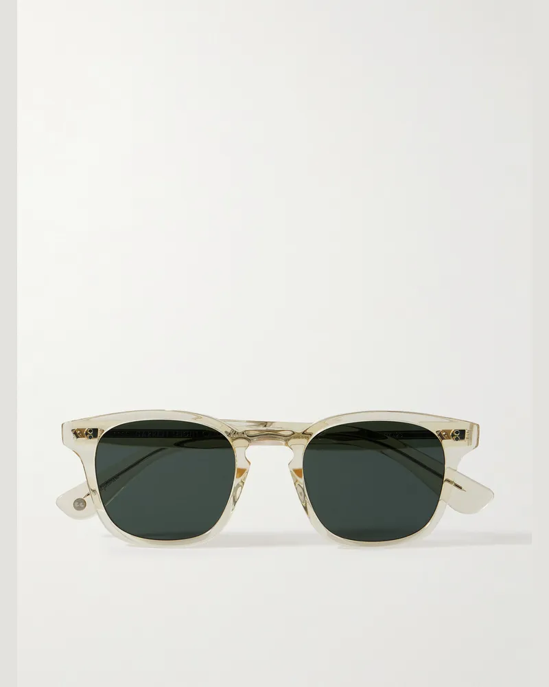 Garrett Leight Ace II D-Frame Acetate Sunglasses Neutrals