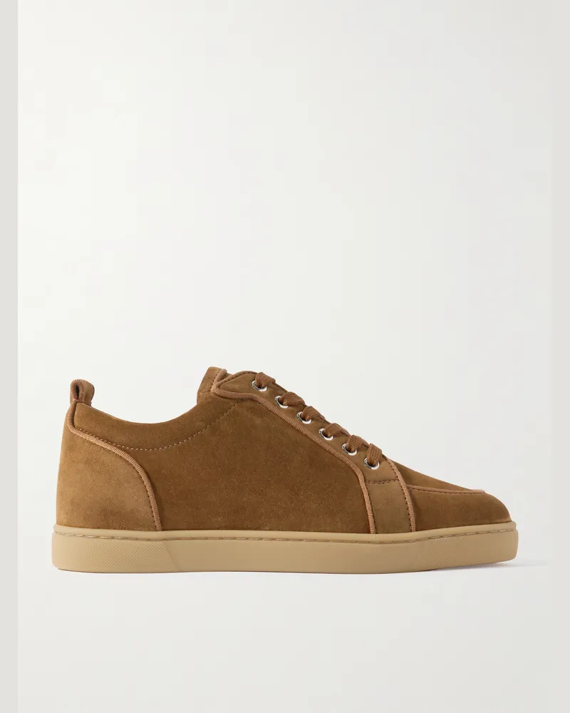 Christian Louboutin Rantulow Sneakers aus Veloursleder Braun
