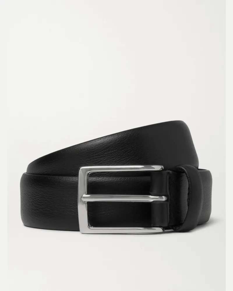 Anderson's 3cm Black Leather Belt Black