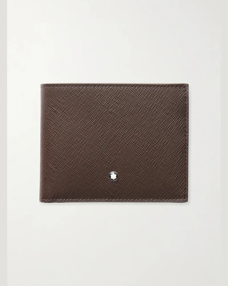 Montblanc Sartorial Textured-Leather Wallet Brown