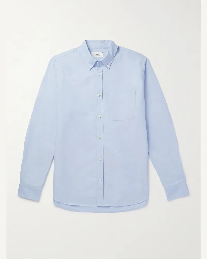 MR P. Hemd aus Baumwoll-Oxford mit Button-Down-Kragen Blau