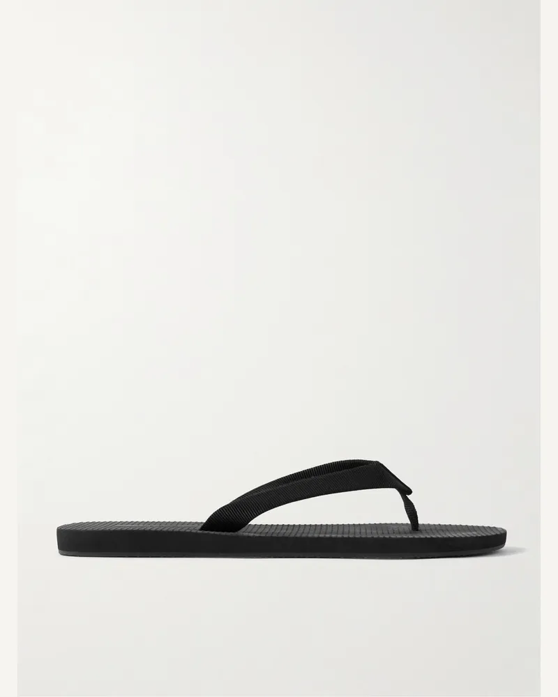 The Row Dune Zehensandalen aus Ripsband Schwarz