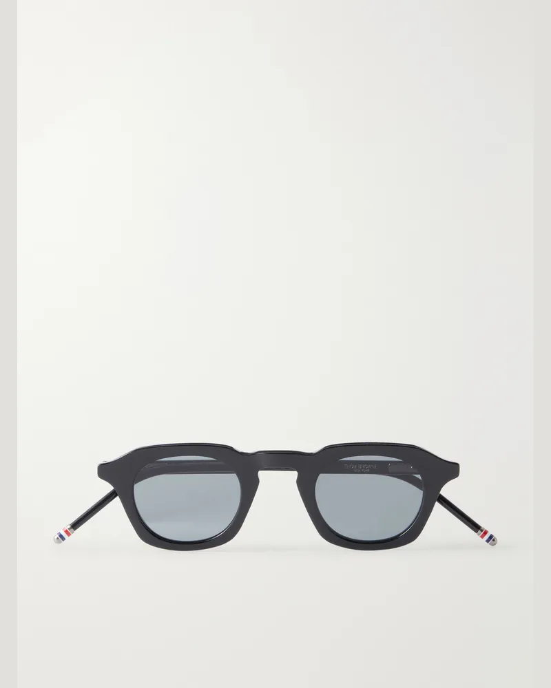Thom Browne Round-Frame Acetate Sunglasses Black
