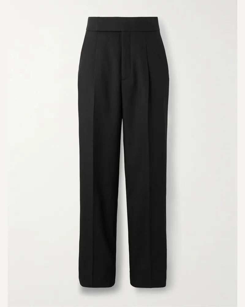 Fear of God Eternal weit geschnittene Hose aus Wolle mit Falten Schwarz