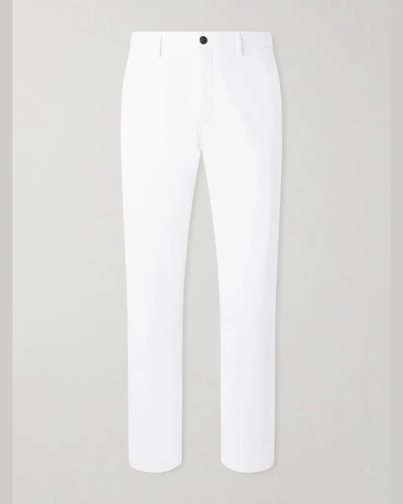 MR P. Straight-Leg Organic Cotton-Blend Chinos White