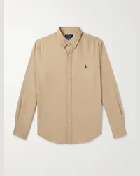 Ralph Lauren Hemd aus Baumwoll-Oxford mit Button-Down-Kragen Neutral