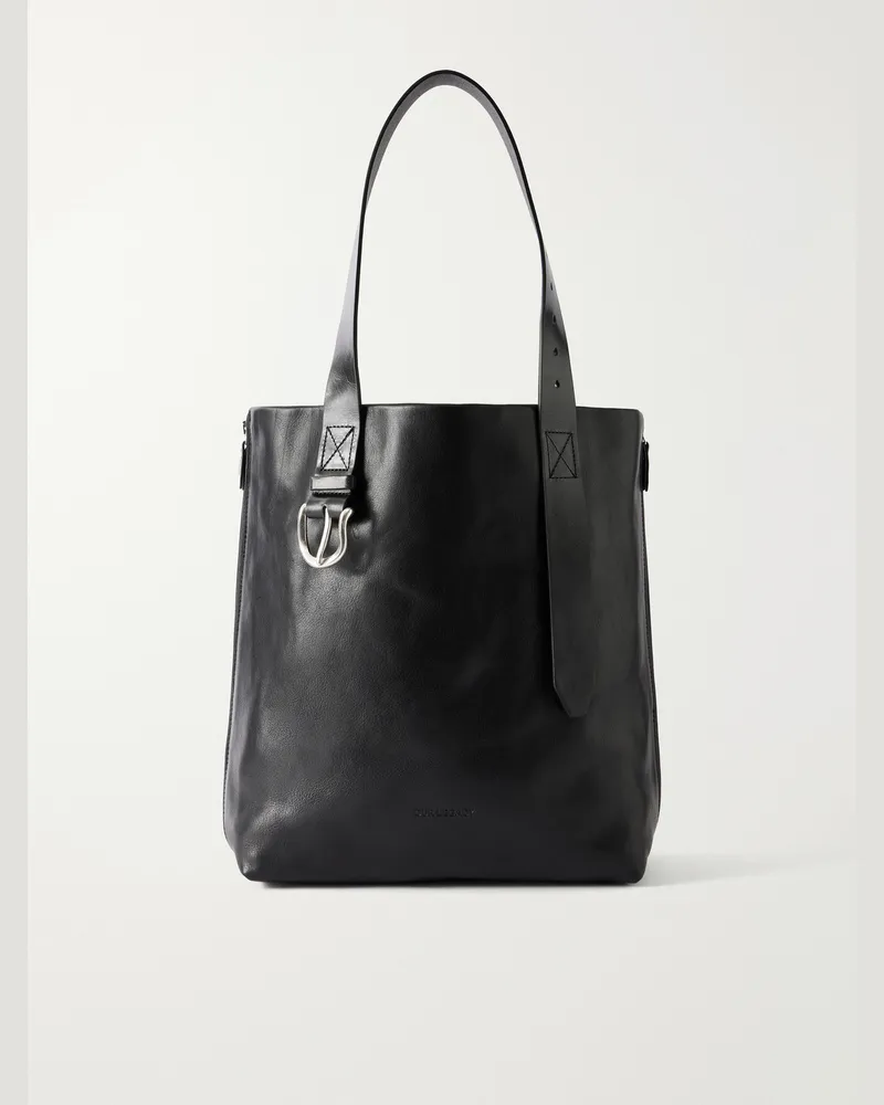 Our Legacy Throttle Leather Tote Bag Black