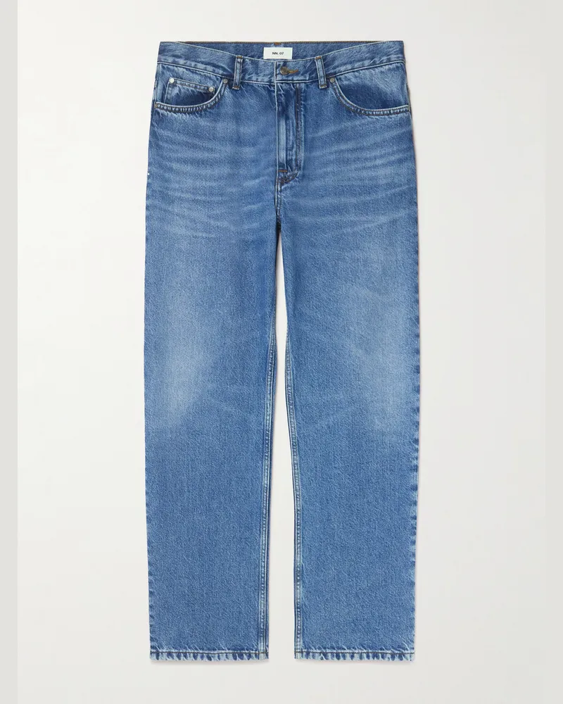 NN 07 Otis 1882 Straight-Leg Organic Jeans Blue
