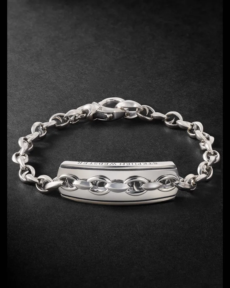 Stephen Webster Inline Razer Armband aus Sterlingsilber Silber