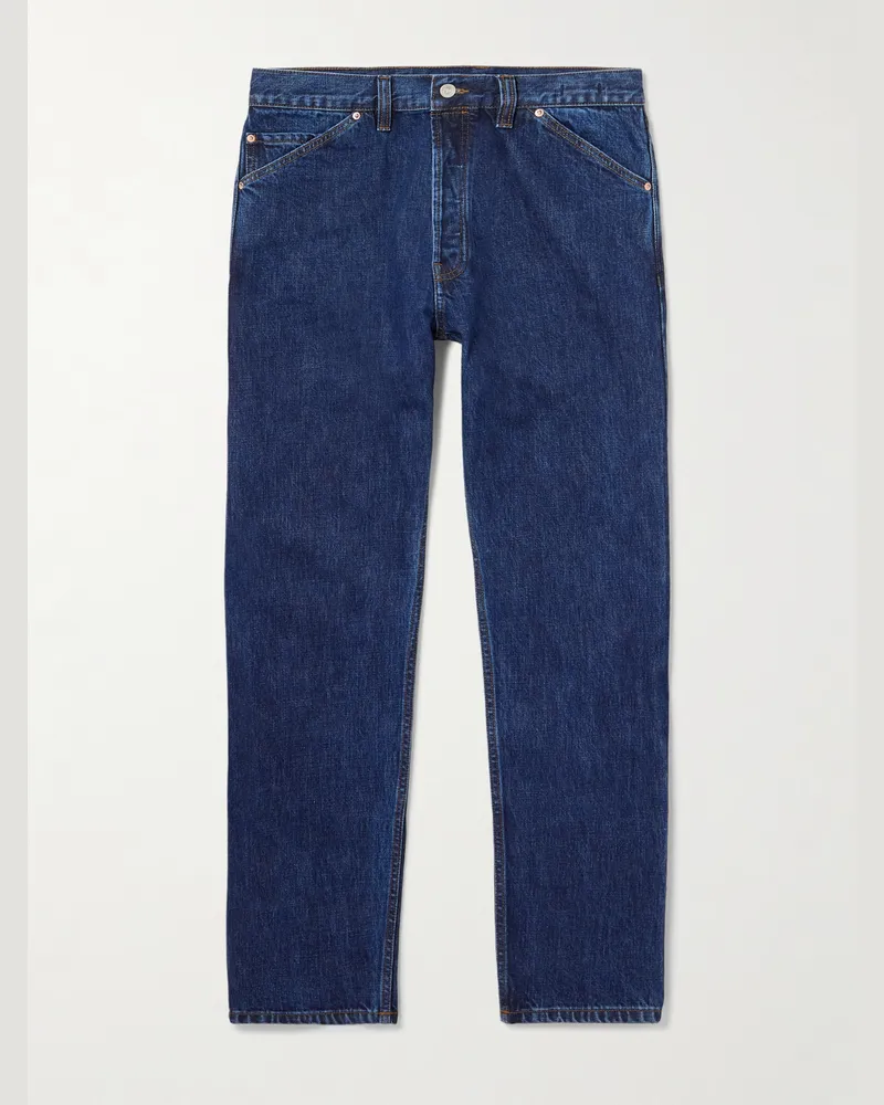 Drake's HIM Straight-Leg Selvedge Jeans Blue