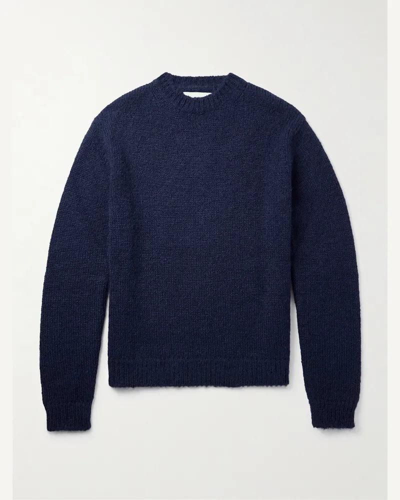 Jil Sander Pullover aus einer Alpakawollmischung Blau