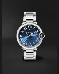 Cartier Ballon Bleu de  Automatic 40 mm Uhr aus Edelstahl, Ref.-Nr. WSBB0061 Blau