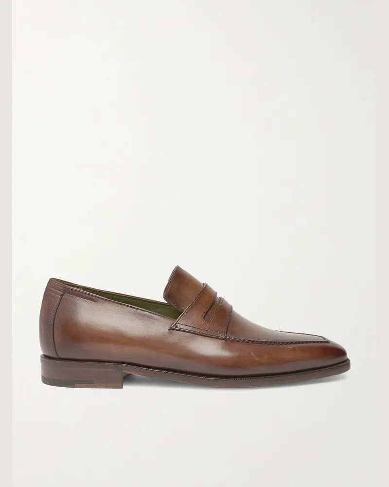 Berluti Andy Leather Loafers Brown