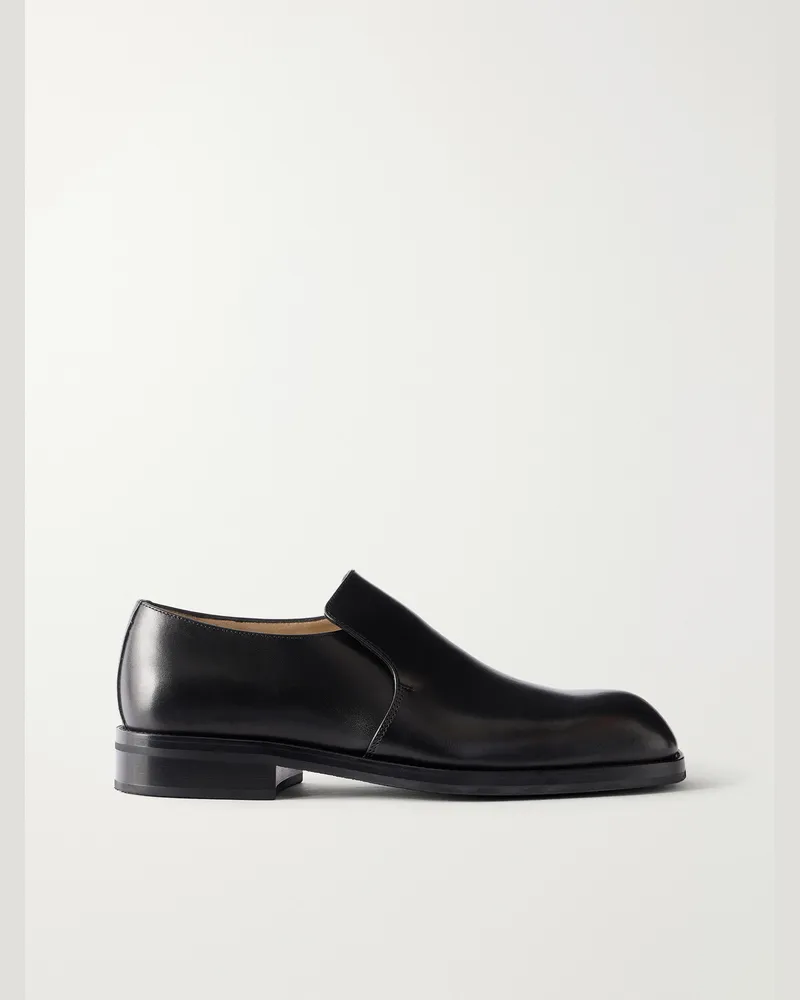 Christophe Lemaire Leather Loafers Black