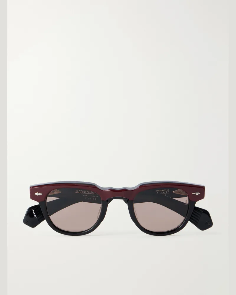 Jacques Marie Mage Wahkan D-Frame Two-Tone Acetate Sunglasses Brown