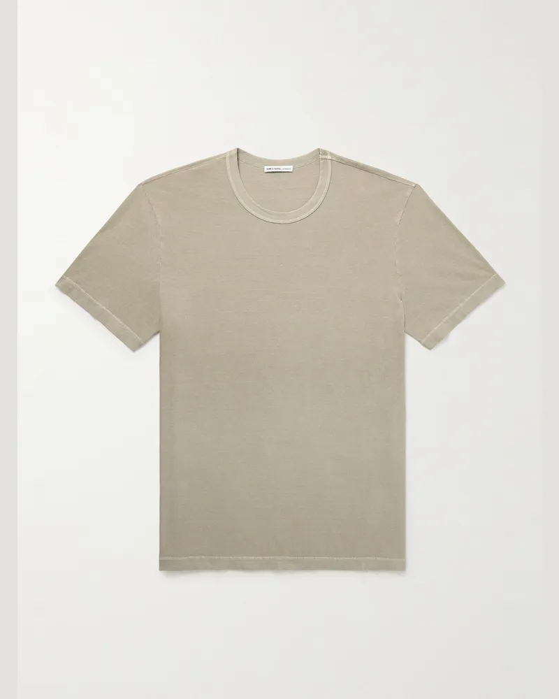 James Perse T-Shirt aus Jersey aus gekämmter Baumwolle Neutral