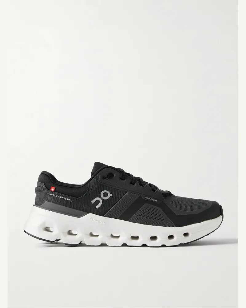 ON Cloudrunner 2 Sneakers aus Mesh mit Gummibesatz Schwarz