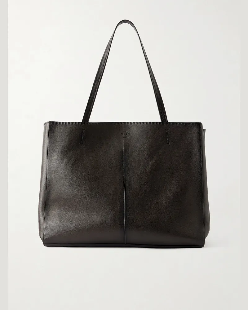 Berluti Leather Tote Bag Black