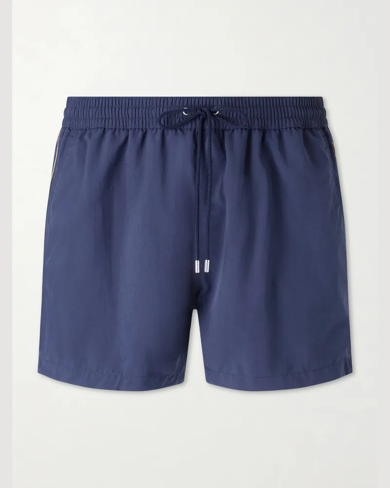 Paul Smith Short-Length Recycled Swim Shorts Blue