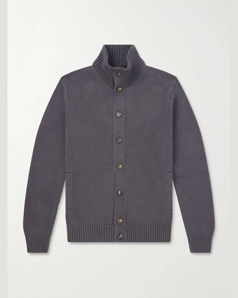 Slowear Cardigan aus Baumwolle Grau