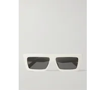 Rectangle-Frame Acetate Sunglasses